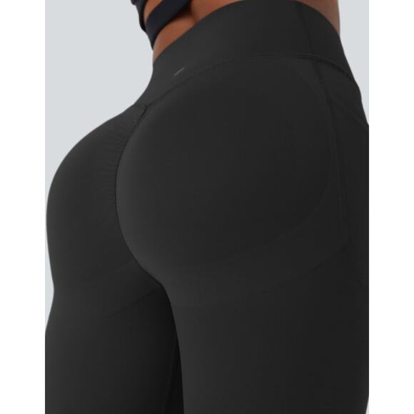 Halara NWT Black 7/8 High Waisted Scrunch Butt Lifting Control - Picture 3 of 6